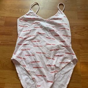 Forever 21 Thank You Bodysuit